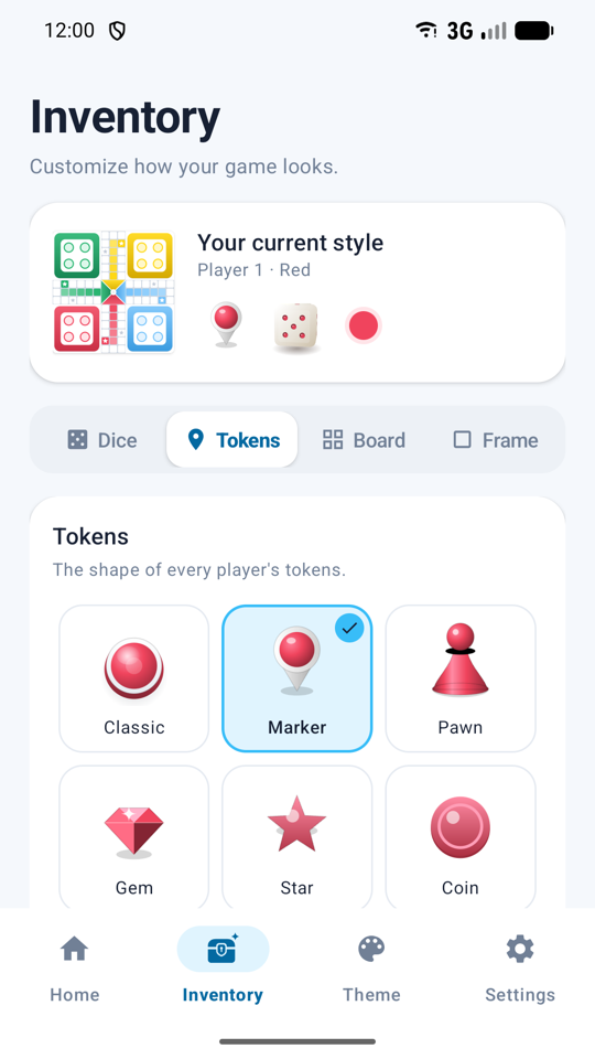 Token styles
